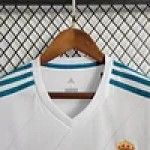 2017-18 Real Madrid Retro Home Long Sleeve Jersey